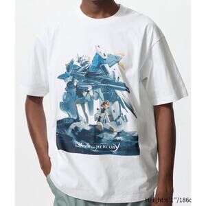 Uniqlo Mobile Suit GUNDAM 45th Anniversary UT Graphic T-Shirt in White Unisex